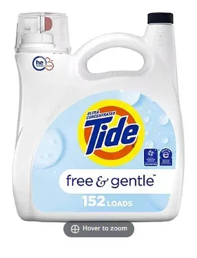 Tide Free and Gentle Liquid Laundry Detergent, 170 fl. oz.