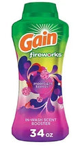 Gain Fireworks in-wash scent booster beads bottle, 34 oz, Moonlight Breeze