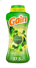 Green Gain in-wash scent booster beads container, original fireworks scent, 37.5 oz
