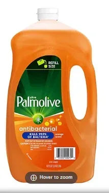 Palmolive Ultra Antibacterial Dishwashing Liquid Dish Soap, 102 fl. oz. - Orange