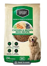 Berkley Jensen chicken and brown rice dog food bag, 24 lb
