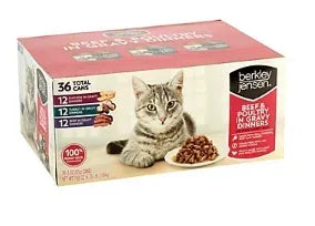 Berkley Jensen Beef and Poultry in Gravy Dinners, 36 ct.