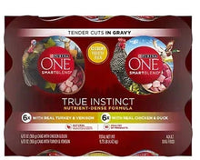 Purina ONE True Instinct dog food variety pack, 12 ct., tender cuts in gravy