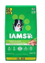 IAMS Minichunks adult dry dog food bag, 50 lb