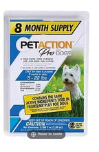 Small dog flea & tick treatment box, 5–22 lb, 8-month supply, PetAction ProDogs
