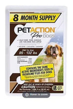 8-month supply pet treat pouch for large dogs, white PetAction Pro Dogs label