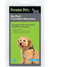 Small no-pull comfort pet harness in retail package, with adjustable straps