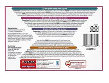 Purina Fancy Feast cat food variety pack box back with nutrition and feeding info