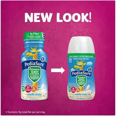 PediaSure Nutritional Grow & Gain Shake with Fiber and Immune Support, Vanilla (7.4 fl. oz., 24 pk.)
