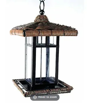 National Audubon Wicker Lantern Bird Feeder