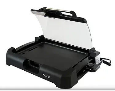 MegaChef Reversible Indoor Grill and Griddle with Removable Glass Lid