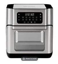 Multifunctional air fryer, black pepper and stainless steel with front control panel
