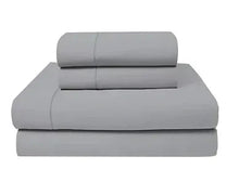 King-size harbor mist sheet set, flat and fitted sheets with pillowcases