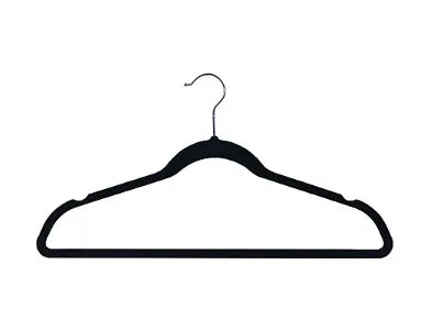 Berkley Jensen Anti-Slip Rubberized Hangers, 35 pk. - Black