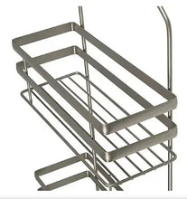 Metallic stainless steel trash can inner wire basket for liner support