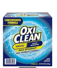 OxiClean versatile stain remover concentrate box in blue, with MAX efficiency