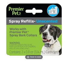 Unscented pet spray refill cartridges, 2 x 0.11 oz (3.14 mL)