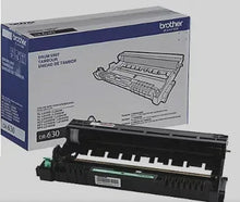 Black drum unit with green connector, shown beside its retail box
