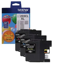 Brother LC203CL XL ink cartridge value pack with cartridges and box