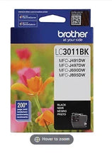 Brother LC3011BK black standard-yield ink cartridge, for Brother printers