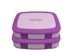 Bentgo Fresh kids lunch box, purple with snap lid