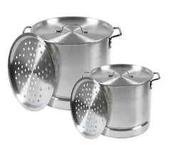 IMUSA 2-Piece Tamales Steamer Set, 32 qt./10 qt. - Silver