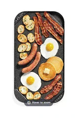 Starfrit The Rock 19.5" x 11" Reversible Grill and Griddle - Black