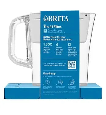 Brita Small 6-Cup Pitcher with 2 Brita Standard Filters