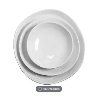 Honey Can Do 3-Pc. Melamine Dinnerware Set - White