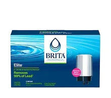 Brita faucet mount replacement filter cartridges, chrome, 3-pack