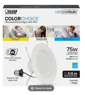 Feit Electric 75W Equivalent 5"/6" Color Selectable LED Recessed Downlight