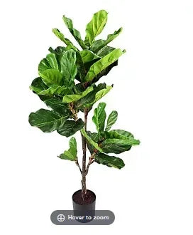 Winward 56" Fiddle Leaf Plant Tree Decorative Artificial Plant