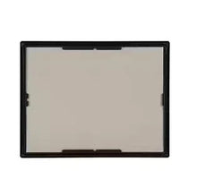 Black certificate document frame with empty backing board