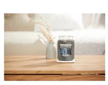 Yankee Candle Home Inspiration cozy up candle in glass jar, upright on tabletop