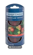 Yankee Candle ScentPlug refill set, Macintosh, 2 pc in blue retail box