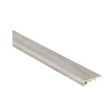 Wood baby threshold strip with light smoky pine tone and smooth finish