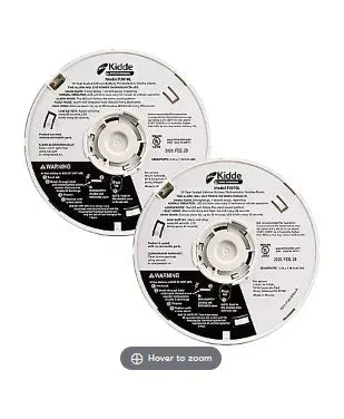 Kidde Worry-Free Smoke Alarms, 2 pk. - White