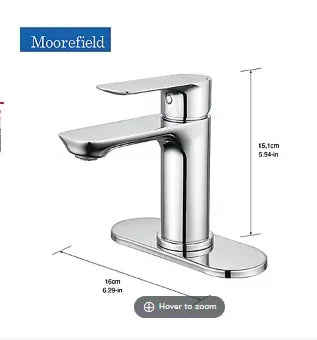 Moorefield Jameson Single Handle Bathroom Faucet - Polished Chrome