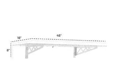SafeRacks 48" Wall Shelves, 2 pk. - White