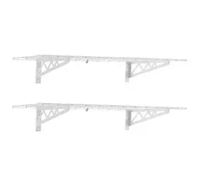 SafeRacks 48" Wall Shelves, 2 pk. - White