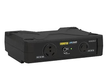 Black RV power parallel kit with two AC outlets and control indicators