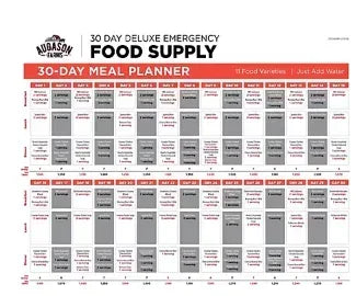 Augason Farms Emergency Food Storage Pail, 30 Days, 1 Person