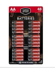 AA alkaline batteries 48-pack multipack on retail card