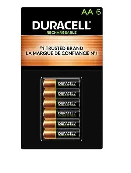 Duracell Rechargeable AA Pre-Charged Batteries, 6 ct.