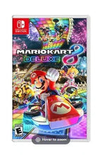 Nintendo Switch Mario Kart 8 Deluxe game case, colorful race cover with characters