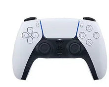 White wireless game controller with dual analog sticks and face buttons