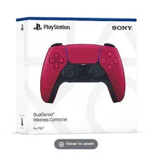 Cosmic Red DualSense wireless controller front view with D-pad and face buttons
