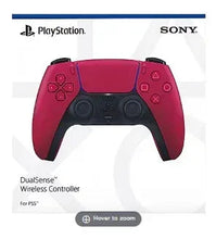 Cosmic Red DualSense wireless controller with black grips and thumbsticks