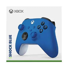 Shock Blue wireless game controller with dual thumbsticks and face buttons