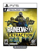 PS5 video game cover, Rainbow Six Extraction, soldiers with rifles